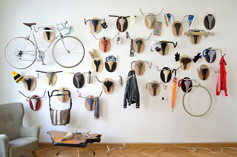 Illustration for article titled Dress Up Your Den With Hunting Trophies Made From Bike Parts